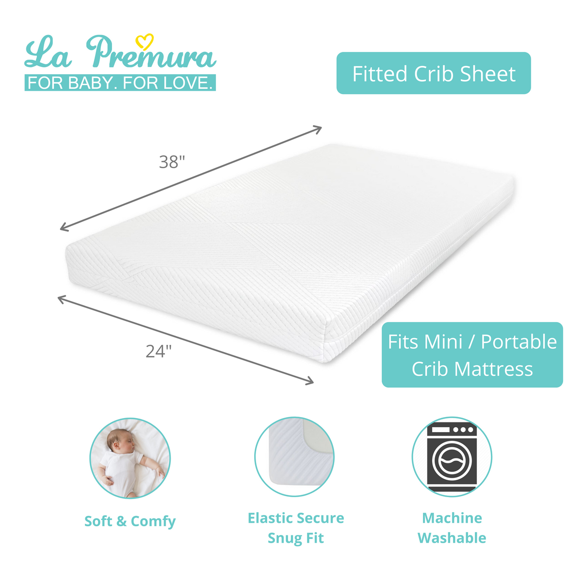 Porta crib sheet sales size