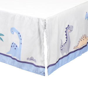 Baby Dinosaurs 3-Piece Standard Size Crib Bedding Set, Blue & Grey